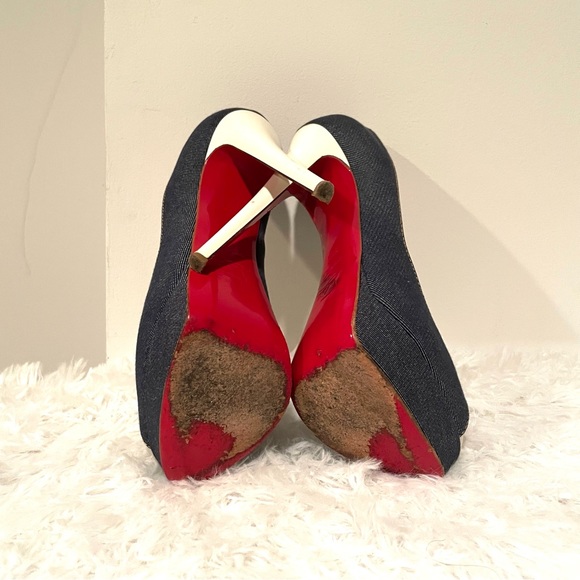 Christian Louboutin Denim Lady Peep (Authentic) - Picture 5 of 9